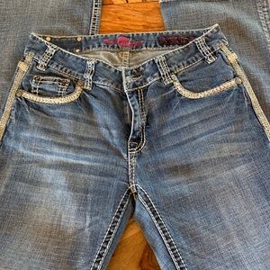 Rock & Roll Cowgirl Boot Cut Jeans. Size 31x34
